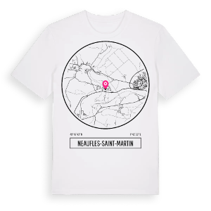 Neaufles-Saint-Martin t-shirt – ekologisk bomull t-shirt från Pinshirt