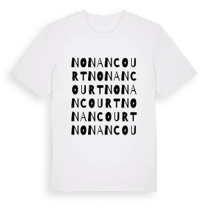 Nonancourt ordlek t-shirt – ekologisk bomull t-shirt från Pinshirt
