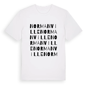 Normanville ordlek t-shirt – ekologisk bomull t-shirt från Pinshirt