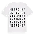 Notre-Dame-de-Livoye ordlek t-shirt