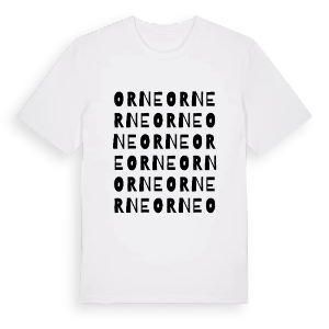 Orne ordlek t-shirt – ekologisk bomull t-shirt från Pinshirt