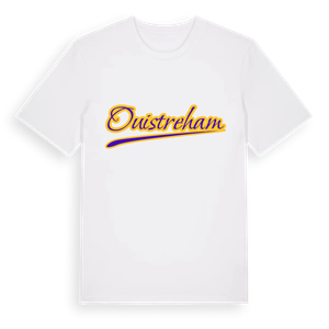 Ouistreham baseball t-shirt – ekologisk bomull t-shirt från Pinshirt