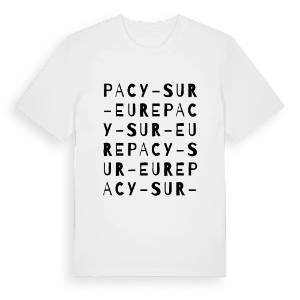 Pacy-sur-Eure ordlek t-shirt – ekologisk bomull t-shirt från Pinshirt