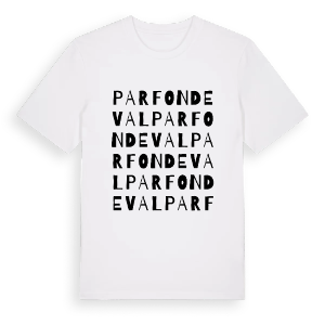 Parfondeval ordlek t-shirt – ekologisk bomull t-shirt från Pinshirt