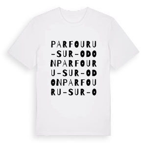 Parfouru-sur-Odon ordlek t-shirt – ekologisk bomull t-shirt från Pinshirt