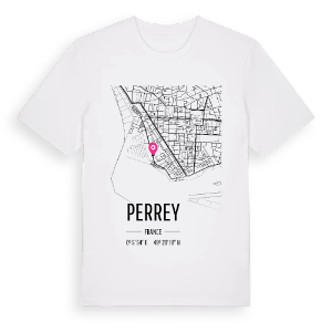 Perrey karta t-shirt – ekologisk bomull t-shirt från Pinshirt