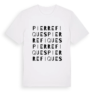 Pierrefiques ordlek t-shirt – ekologisk bomull t-shirt från Pinshirt