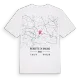 Pierrefitte-en-Cinglais karta t-shirt