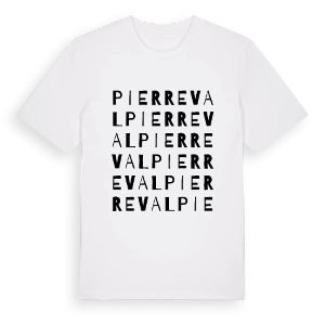 Pierreval ordlek t-shirt – ekologisk bomull t-shirt från Pinshirt