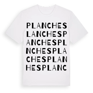 Planches ordlek t-shirt – ekologisk bomull t-shirt från Pinshirt