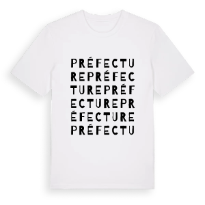 Préfecture ordlek t-shirt – ekologisk bomull t-shirt från Pinshirt