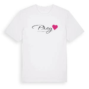 Prey hjärta t-shirt – ekologisk bomull t-shirt från Pinshirt