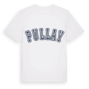 Pullay college t-shirt – ekologisk bomull t-shirt från Pinshirt