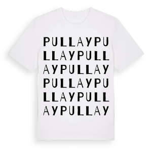 Pullay ordlek t-shirt – ekologisk bomull t-shirt från Pinshirt