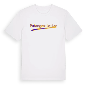 Putanges-le-Lac baseball t-shirt – ekologisk bomull t-shirt från Pinshirt