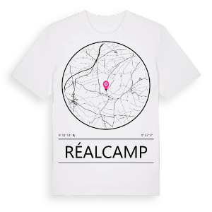 Réalcamp t-shirt – ekologisk bomull t-shirt från Pinshirt