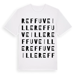 Reffuveille ordlek t-shirt – ekologisk bomull t-shirt från Pinshirt