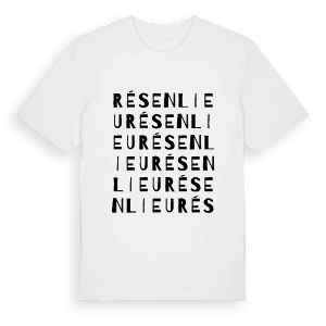 Résenlieu ordlek t-shirt – ekologisk bomull t-shirt från Pinshirt