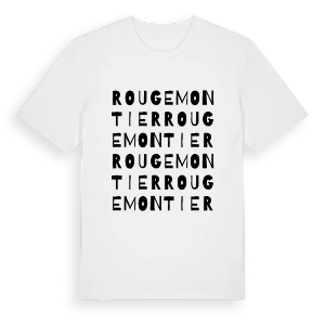 Rougemontier ordlek t-shirt – ekologisk bomull t-shirt från Pinshirt