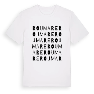 Roumare ordlek t-shirt – ekologisk bomull t-shirt från Pinshirt
