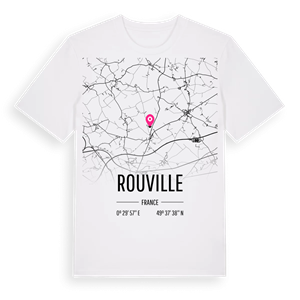 Rouville karta t-shirt – ekologisk bomull t-shirt från Pinshirt