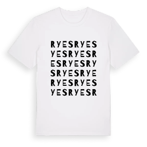 Ryes ordlek t-shirt – ekologisk bomull t-shirt från Pinshirt