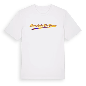 Saint-André-de-Briouze baseball t-shirt – ekologisk bomull t-shirt från Pinshirt