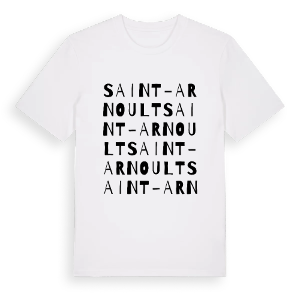 Saint-Arnoult ordlek t-shirt – ekologisk bomull t-shirt från Pinshirt