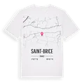 Saint-Brice karta t-shirt