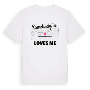Någon i Saint-Christophe-de-Chaulieu älskar mig t-shirt – ekologisk bomull t-shirt från Pinshirt