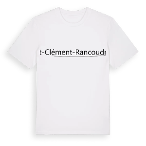 Saint-Clément-Rancoudray hjärta t-shirt – ekologisk bomull t-shirt från Pinshirt