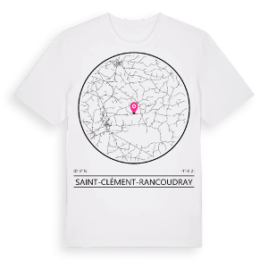 Saint-Clément-Rancoudray t-shirt – ekologisk bomull t-shirt från Pinshirt