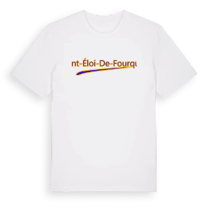 Saint-Éloi-de-Fourques baseball t-shirt – ekologisk bomull t-shirt från Pinshirt