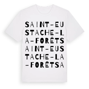 Saint-Eustache-la-Forêt ordlek t-shirt – ekologisk bomull t-shirt från Pinshirt