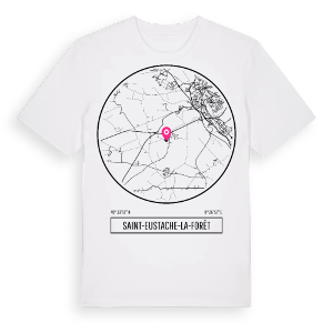 Saint-Eustache-la-Forêt t-shirt – ekologisk bomull t-shirt från Pinshirt
