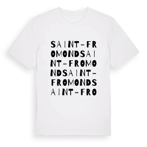 Saint-Fromond ordlek t-shirt – ekologisk bomull t-shirt från Pinshirt