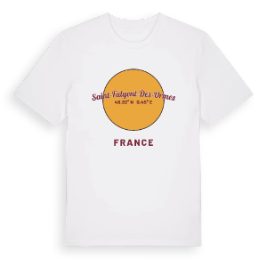 Saint-Fulgent-des-Ormes cirkel t-shirt – ekologisk bomull t-shirt från Pinshirt