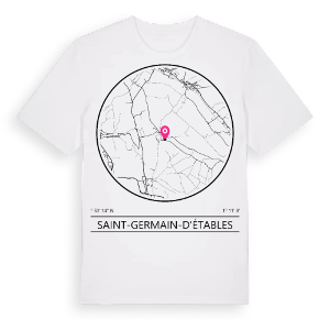 Saint-Germain-d'Étables t-shirt – ekologisk bomull t-shirt från Pinshirt