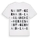 Saint-Germain-la-Blanche-Herbe ordlek t-shirt