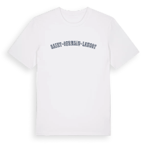 Saint-Germain-Langot college t-shirt – ekologisk bomull t-shirt från Pinshirt