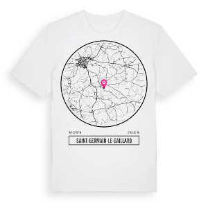 Saint-Germain-le-Gaillard t-shirt – ekologisk bomull t-shirt från Pinshirt