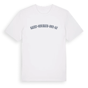 Saint-Germain-sur-Ay college t-shirt – ekologisk bomull t-shirt från Pinshirt