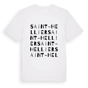 Saint-Hellier ordlek t-shirt – ekologisk bomull t-shirt från Pinshirt