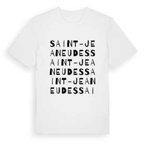 Saint-Jean Eudes ordlek t-shirt – ekologisk bomull t-shirt från Pinshirt