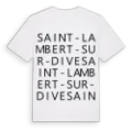 Saint-Lambert-sur-Dive ordlek t-shirt