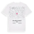 Saint-Laurent-de-Terregatte karta t-shirt