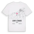 Saint-Léonard karta t-shirt