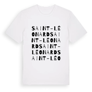 Saint-Léonard ordlek t-shirt – ekologisk bomull t-shirt från Pinshirt