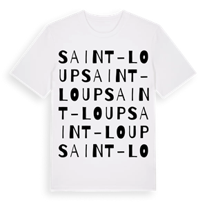 Saint-Loup ordlek t-shirt – ekologisk bomull t-shirt från Pinshirt