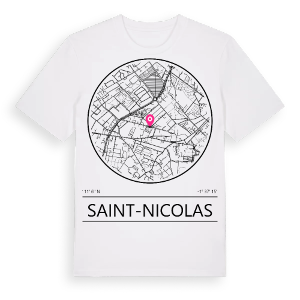Saint-Nicolas t-shirt – ekologisk bomull t-shirt från Pinshirt